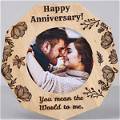 Customized Happy Anniversary Wooden Photo Frame #1221