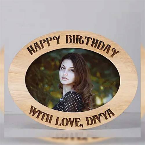 Customized Happy Birthday Wooden Photo Frame
