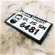 Customized Your Vehicle Number Plate Keychain #123