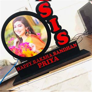 Sis Name With Photo Table Top
