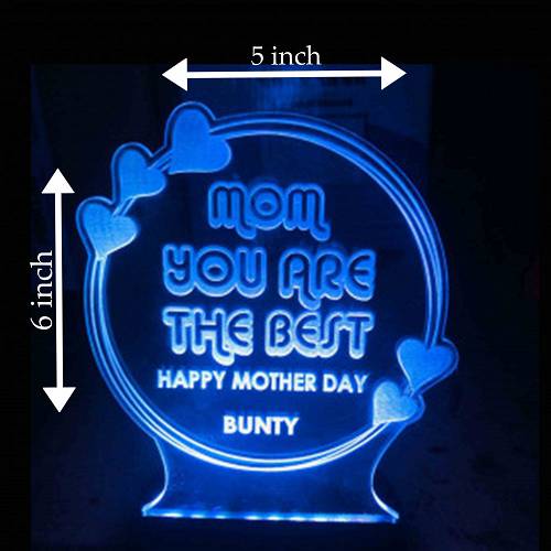 Personalized Acrylic 3D illusion LED Lamp For Ever Relation with Color Changing Led and Remote #1289