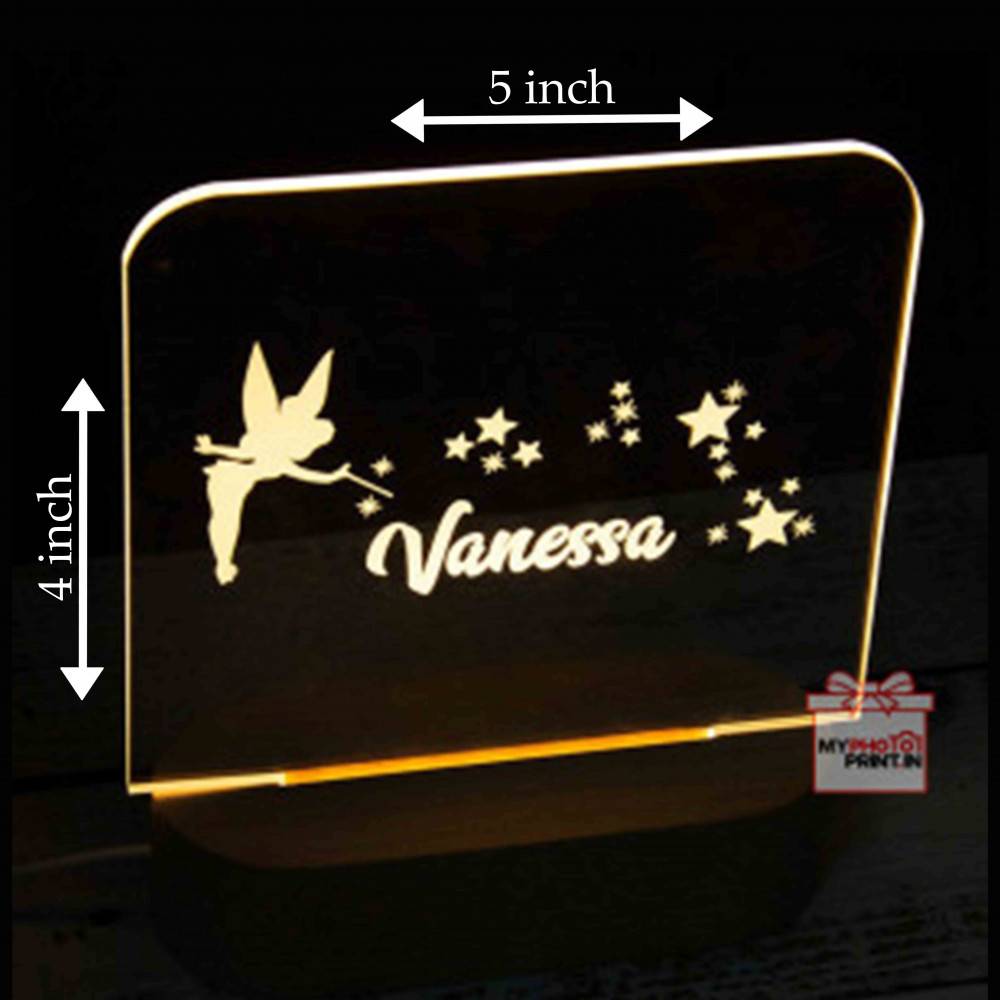 Wooden Star Acrylic 3D illusion LED Lamp with Color Changing Led and Remote#1306