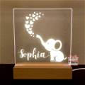 Personalized heart Acrylic 3D illusion LED Lamp with Color Changing Led and Remote#1312