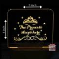 Personalized Princess Acrylic 3D illusion LED Lamp with Color Changing Led and Remote #1313