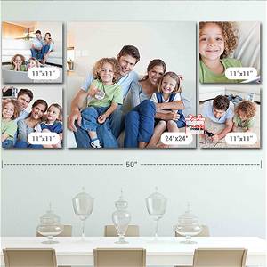 Customized Multiple Canvas On Wall (Pack OF 5) / You Can Send Photos Via WhatsApp Also After Order Or Query On WhatsApp