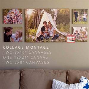 Customized Photo Canvas On Wall (Pack OF 5) / You Can Send Photos Via WhatsApp Also After Order Or Query On WhatsApp