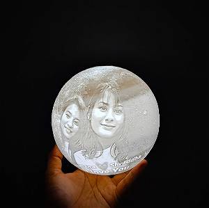 Customized Photo Moon Lamp | White Color 2