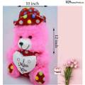 Pink Teddy With I Miss You / Soft Toys