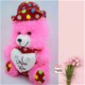 Pink Teddy With I Miss You / Soft Toys