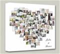 Heart Customized Multiple Photo Frame Collage Canvas With Your Names On it #1395