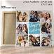 Customized Multiple 8 Photo Frame Collage Canvas #1409 