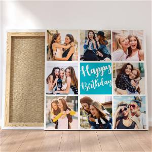 Customized Multiple 8 Photo Frame Collage Canvas #1409 /Any Query Whatsapp Us After Order