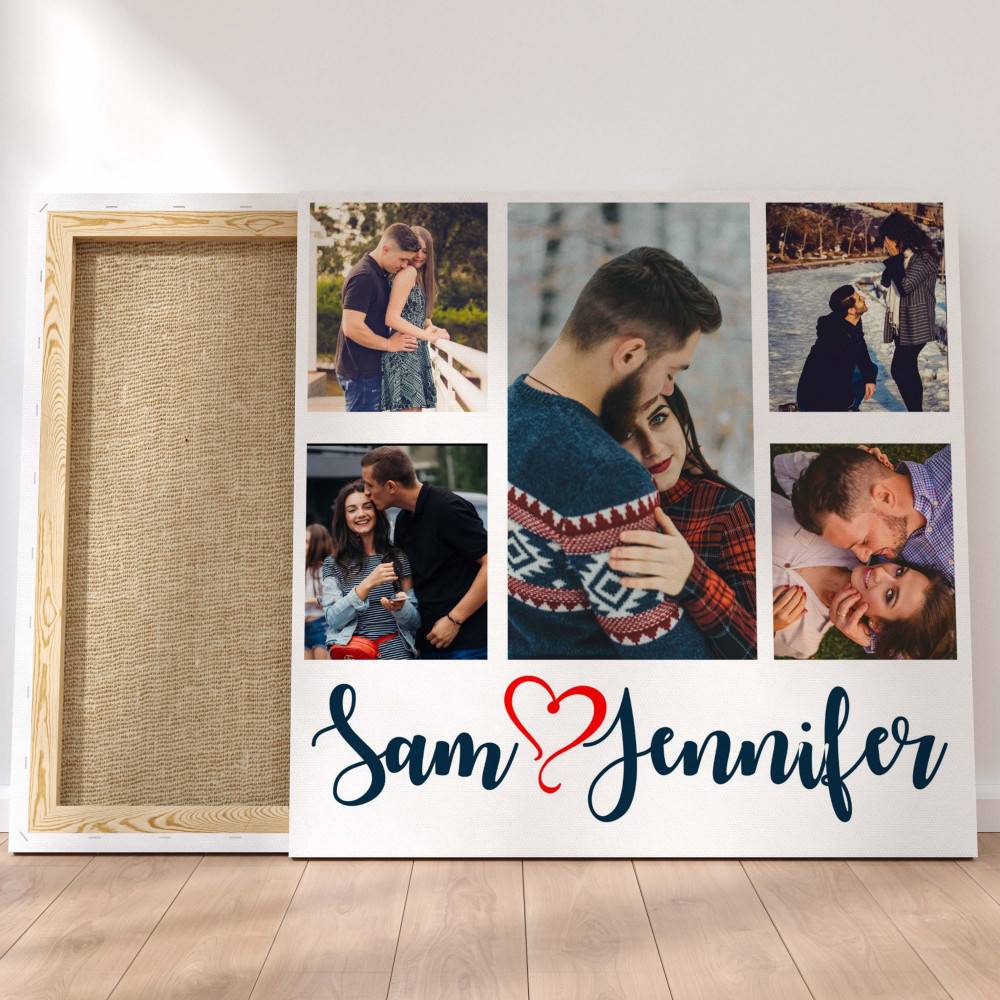 Customized Multiple 5 Photo Frame Collage Canvas #1411 /Any Query Whatsapp Us After Order