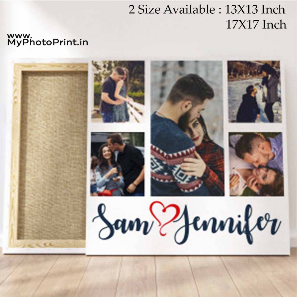 Customized Multiple 10 Photo Frame Collage Canvas #1411 