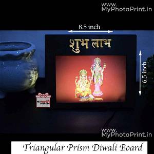 Triangular Prism Diwali Board
