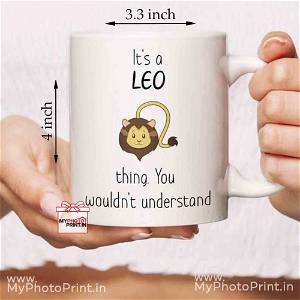 Leo Mug Sign With Quotes