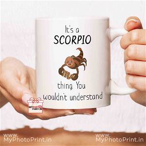 Scorpio Mug Sign With Quotes