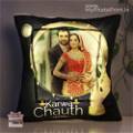Customized Karwa Chauth Led Cushions Yellow