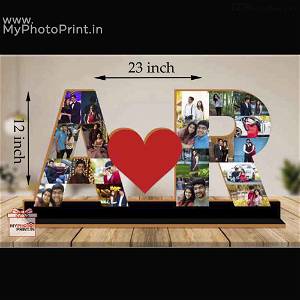 Customized Couple A to Z Photo Alphabet Table Top
