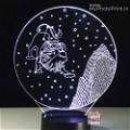 Leo Zodiac Sign Acrylic 3D illusion LED Lamp with Color Changing Led and Remote#1508