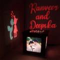Customized Love Photo Shadow Box with Multicolour Electric Night Lamp Choose Occasion 