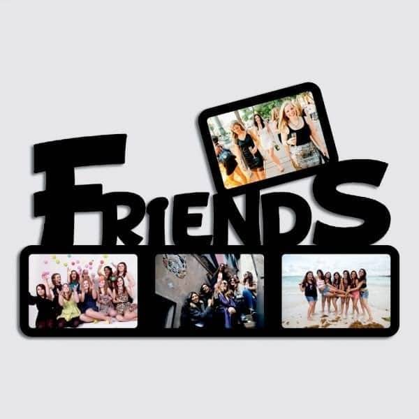 Friends Wooden Photo Frame/Collage 4 Photos