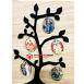 Personalized Couple Tree Wooden Photo Frame Collage 5 Photos