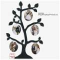 Personalized Couple Tree Wooden Photo Frame Collage 5 Photos