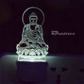 Peaceful Buddha Ji Plug Acrylic Night Lamp With Multicolor Lights #1599