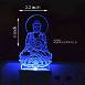 Peaceful Buddha Ji Plug Acrylic Night Lamp With Multicolor Lights #1599