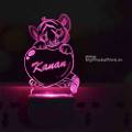 Personalized Simmba Plug Acrylic Night Lamp With Multicolor Lights #1605