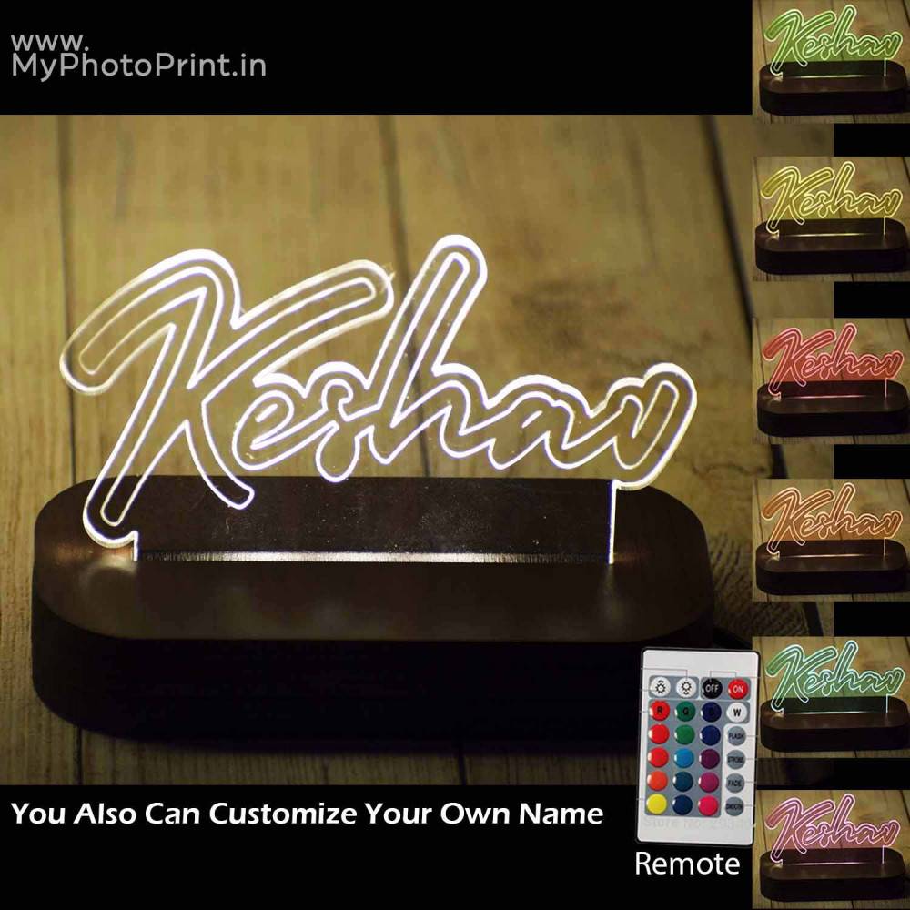 Custom Name Night Lamp With Name on It Online India Night lights with personalized name are the best gifts that one can give to his loved ones on special occasions. This special gift will not only be cherished by the receiver but also he will feel that the person whom he loves her as much as he loves himself. Personalized full name night lamp with name is one of the most amazing and unique gifts that one can present to his near and dear ones. Engraving a lovely name on the lamp with customized engravings can make it truly unique and perfect for a bedroom, dining room or any other part of the house.