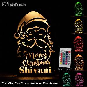 Customized Merry Christmas Name board With Led Remote #1637