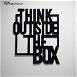 Think OutSide The Box Wooden Wall Decoration