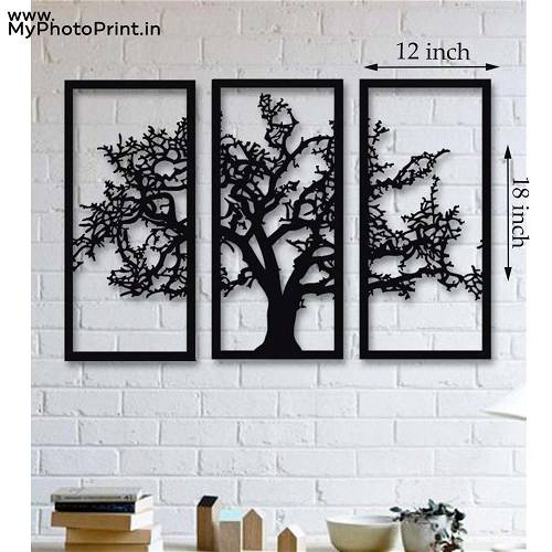 Tree of Life 3 Pieces Wooden Wall Decoration