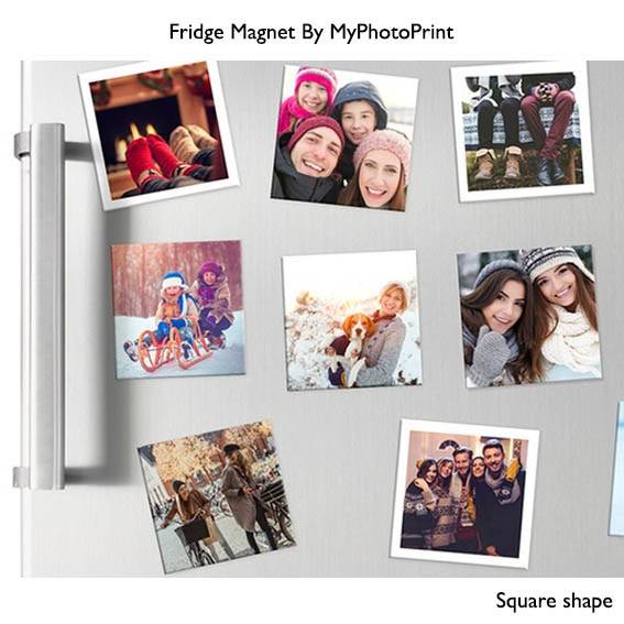 Square Photo Fridge Magnets | Get Customized & Personalized Photo Pair of 4