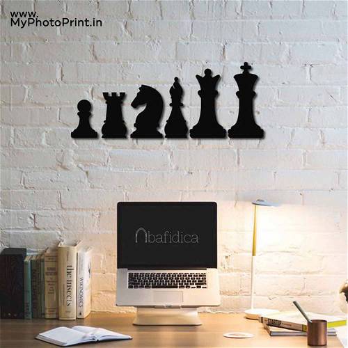 Chess Characters Wooden Wall Decoration