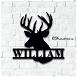 Customized Deer Sign Wooden Wall Decoration