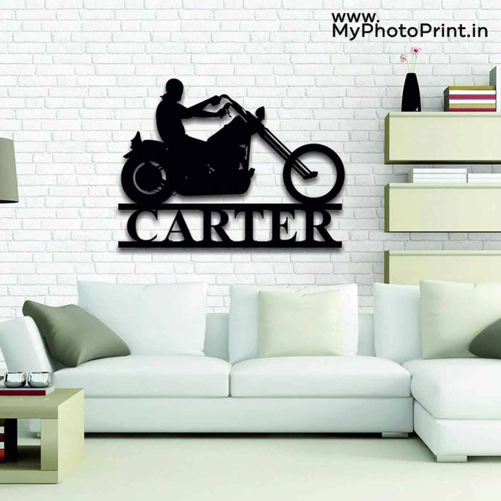 Customized Motorcycle Wooden Wall Decoration