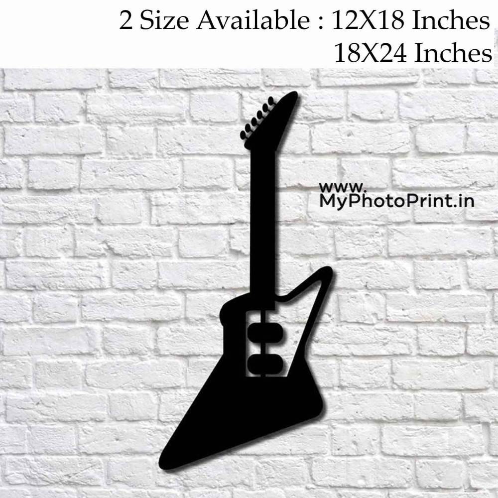 Guitar Wooden Wall Decoration