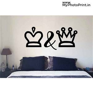 King & Queen Wooden Wall Decoration