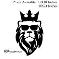 Lion Crown Wooden Wall Decoration